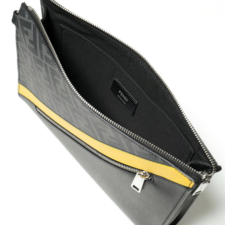 楽天市場】FENDI フェンディ 7VA491 A9XS フラット スリム クラッチ 