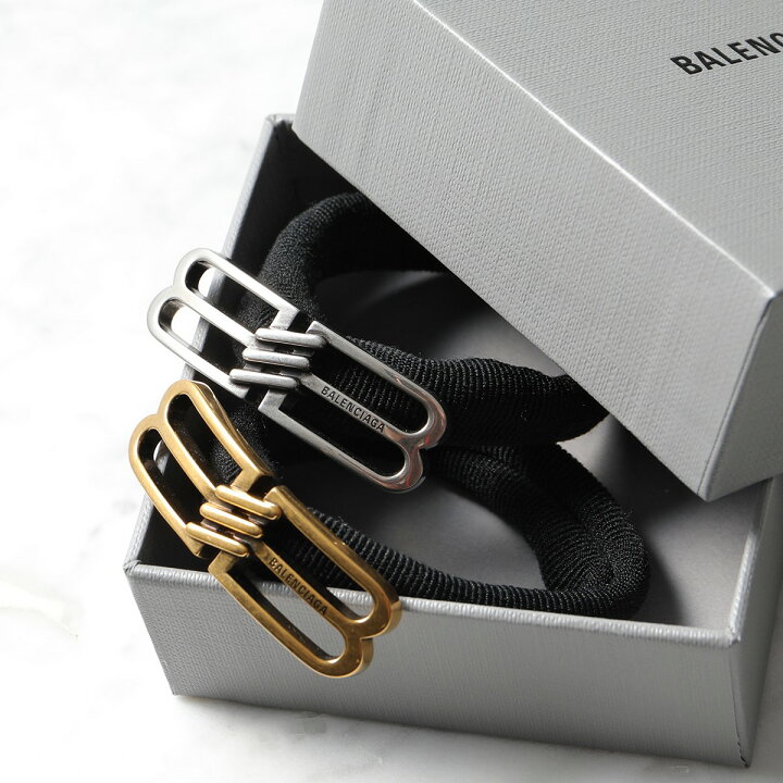 楽天市場】BALENCIAGA バレンシアガ ヘアータイ BB ICON HAIR TIE  