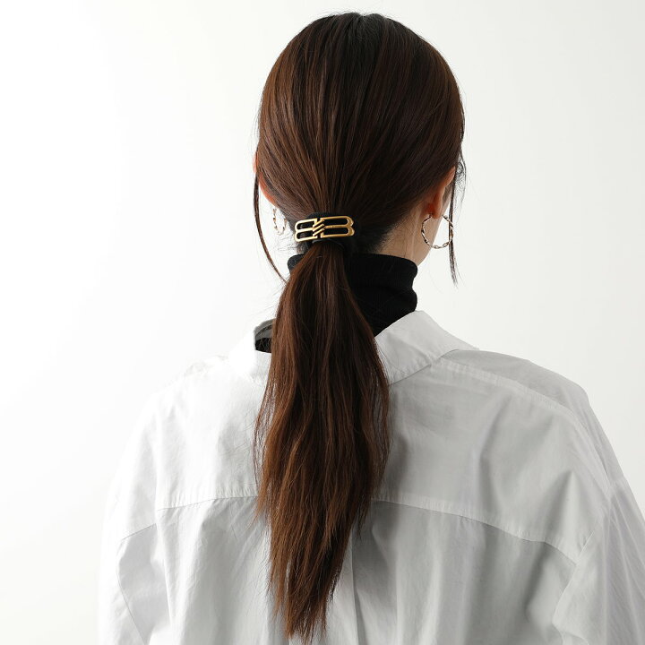 楽天市場】BALENCIAGA バレンシアガ ヘアータイ BB ICON HAIR TIE 