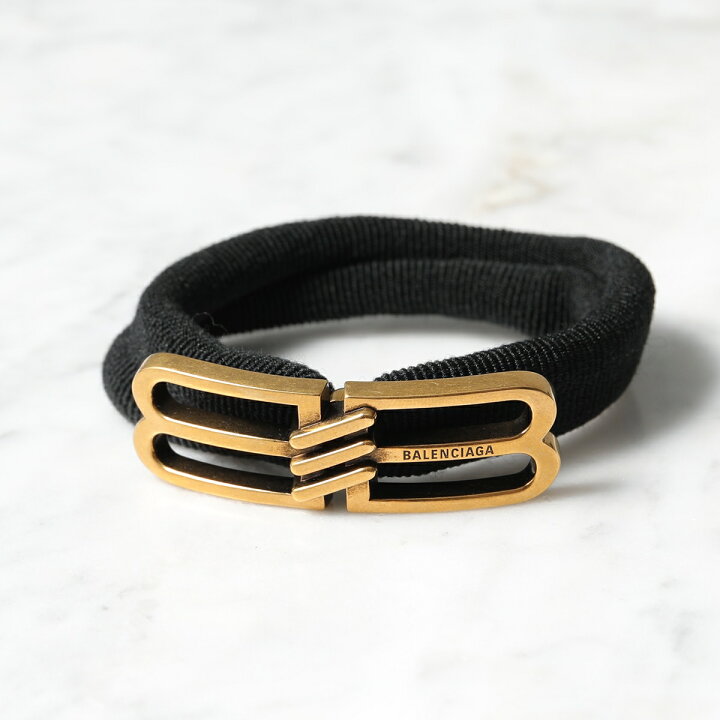 楽天市場】BALENCIAGA バレンシアガ ヘアータイ BB ICON HAIR TIE 