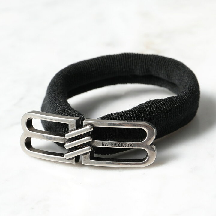 楽天市場】BALENCIAGA バレンシアガ ヘアータイ BB ICON HAIR TIE  