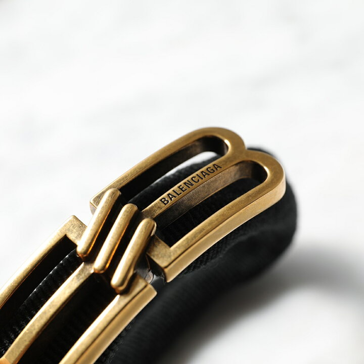 楽天市場】BALENCIAGA バレンシアガ ヘアータイ BB ICON HAIR TIE  
