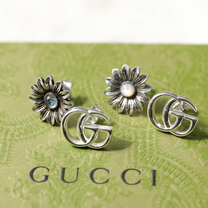 楽天市場】GUCCI グッチ ピアス 527344 レディース ダブルG フラワー  