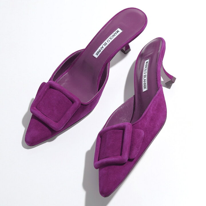 楽天市場】MANOLO BLAHNIK マノロブラニク ミュール MAYSALE SUEDE 