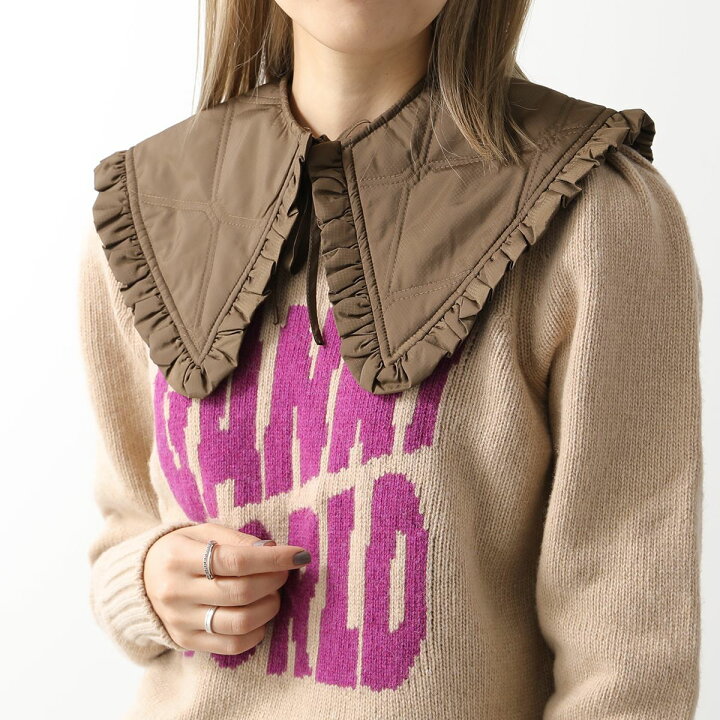 楽天市場】GANNI ガニー 付け襟 Ripstop Quilt Collar A4561 6469  