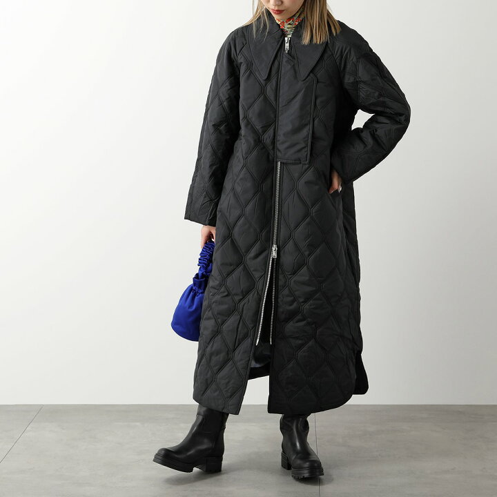 楽天市場】GANNI ガニー キルティングコート Ripstop Quilt Coat F7327 