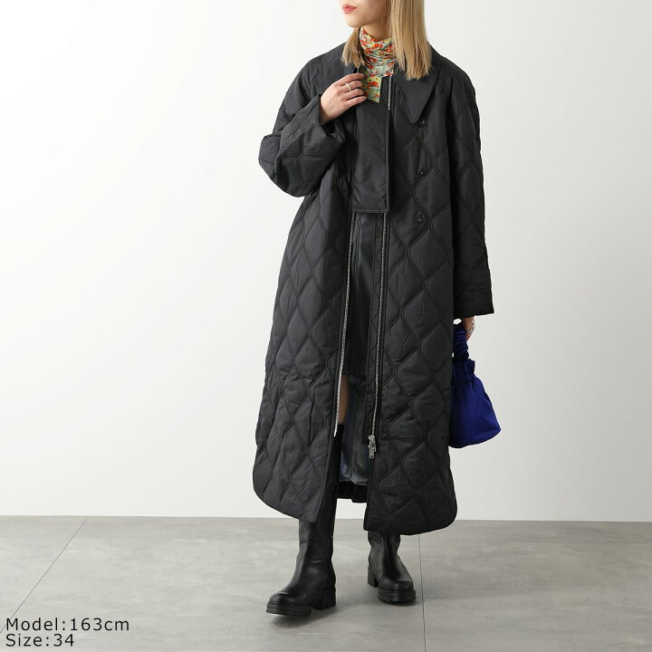 楽天市場】GANNI ガニー キルティングコート Ripstop Quilt Coat F7327 