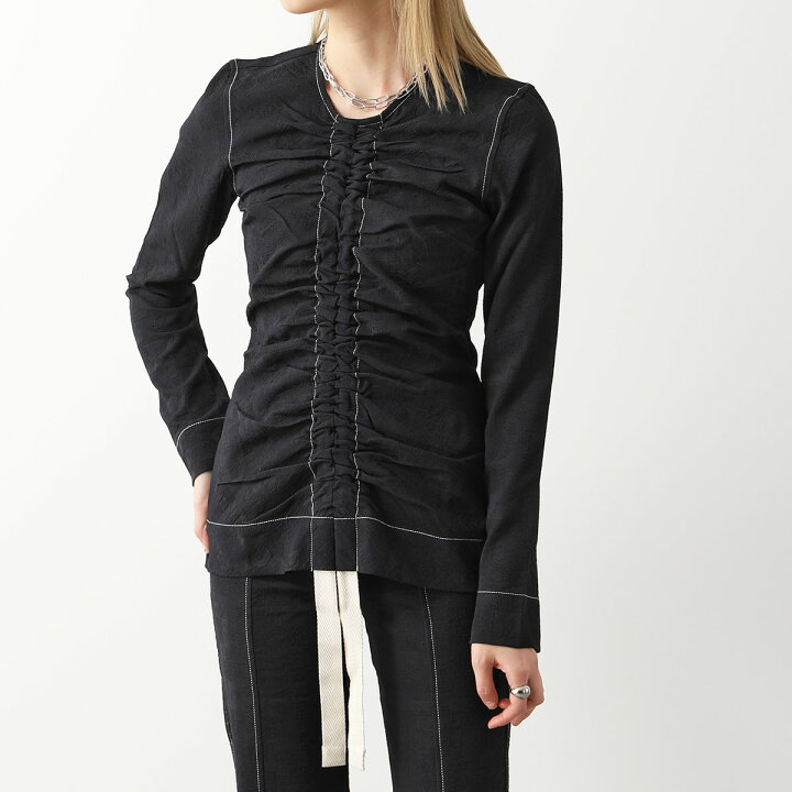楽天市場】GANNI ガニー ブラウス Stretch Jacquard Ruched Blouse  