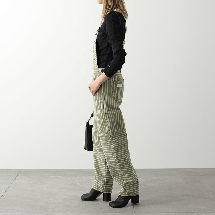 楽天市場】GANNI ガニー サロペット Stripe Denim Overalls J1106 6596 