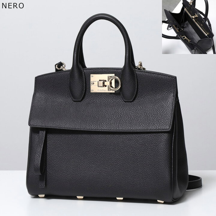 楽天市場】SALVATORE FERRAGAMO フェラガモ ハンドバッグ STUDIO BAG 