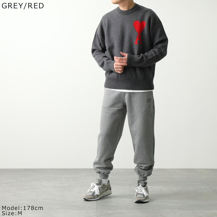 楽天市場】ami paris アミパリス セーター UKS002.018 メンズ クルー  