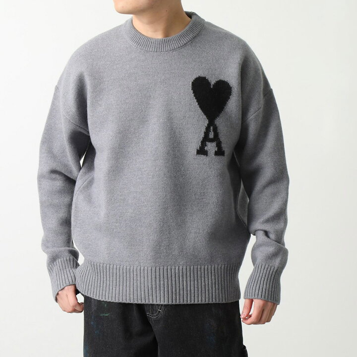 楽天市場】ami paris アミパリス セーター UKS002.018 メンズ クルー  