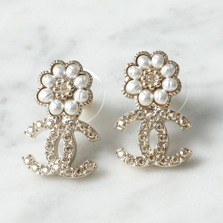 楽天市場】CHANEL シャネル ピアス AB9608 B09600 レディース ココ 