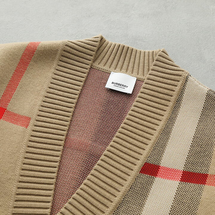 楽天市場】BURBERRY バーバリー カーディガン CARAGH M6 8039153 
