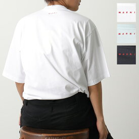 MARNI マルニ Tシャツ【1枚単品】HUMU0223X2 UTCZ68 メンズ 半袖 クルーネック 無地 カットソー コットン ロゴ刺繍 カラー3色
