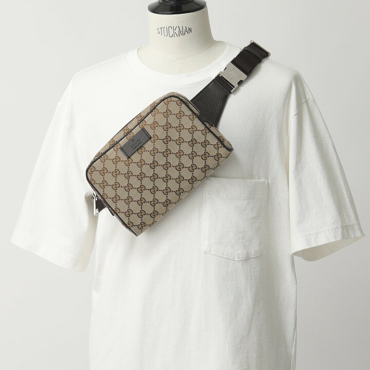 楽天市場】グッチ GUCCI ボディバッグ メンズ グッチプリント ベルト  