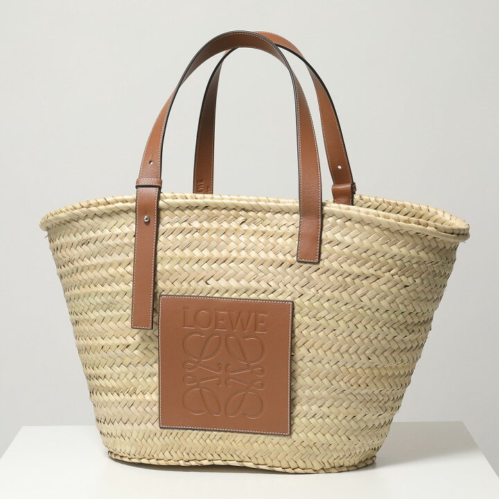 楽天市場】LOEWE ロエベ 327.02.S81 BASKET LARGE BAG ラフィア×レザー  