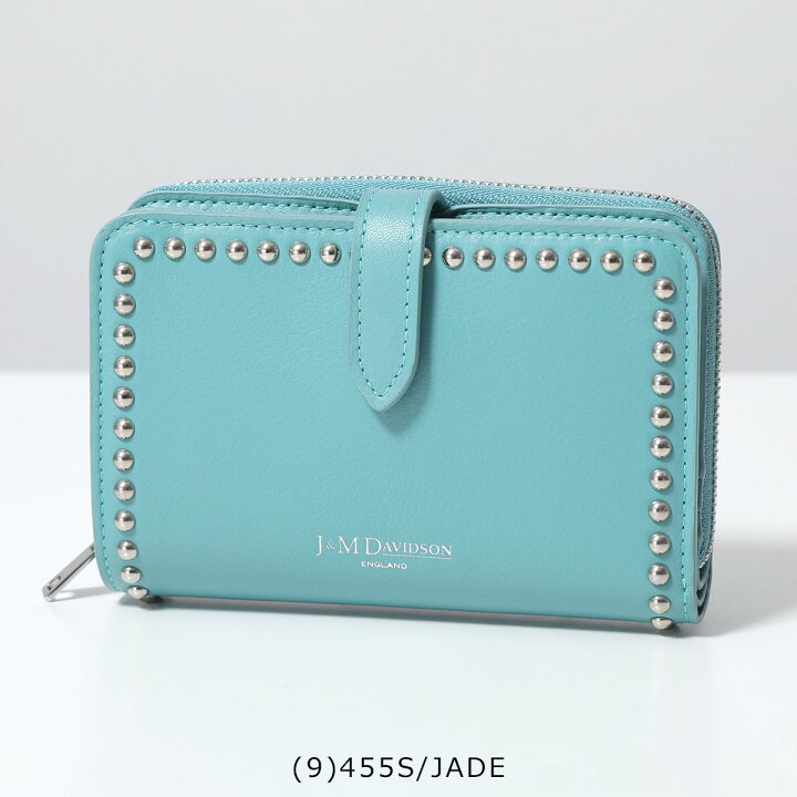 楽天市場】J&M DAVIDSON 二つ折り財布 MEDIUM ZIP AROUND WALLET WITH  