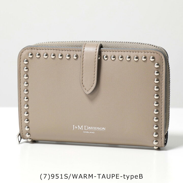 楽天市場】J&M DAVIDSON 二つ折り財布 MEDIUM ZIP AROUND WALLET WITH 