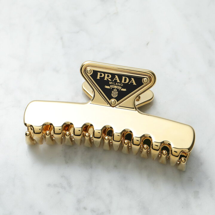 楽天市場】PRADA プラダ ヘアクリップ 1IF103 2BA6 レディース メタル  