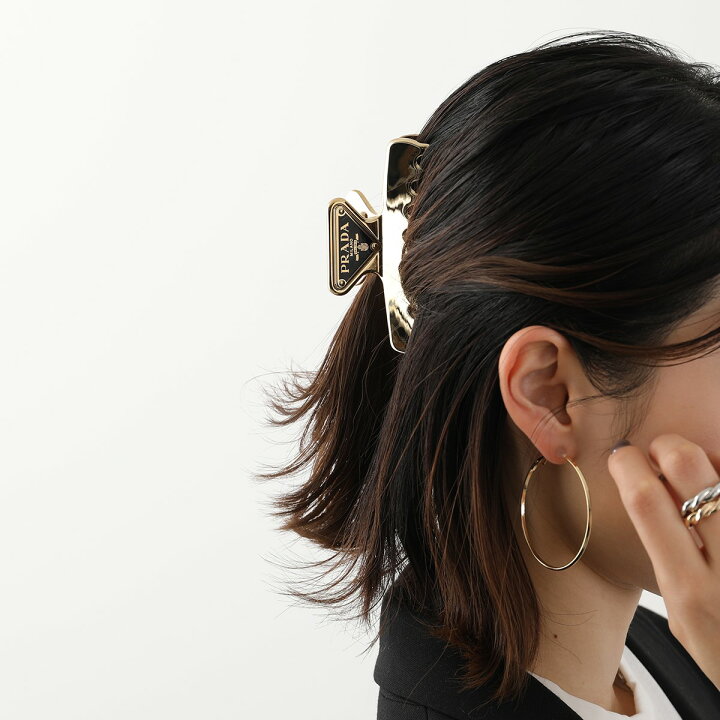 楽天市場】PRADA プラダ ヘアクリップ 1IF103 2BA6 レディース メタル  