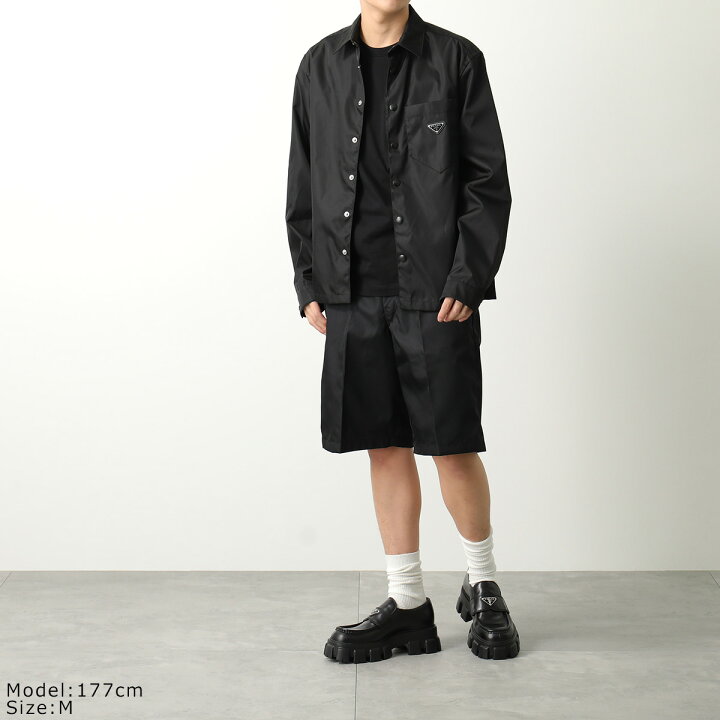 楽天市場】PRADA プラダ シャツジャケット SC514 1WQ8 F0002 メンズ Re 