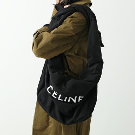 CELINE セリーヌ スウェットバッグ MEDIUM SWEAT BAG MOLLETON 110202EKO.38SI レディース ショルダーバッグ ミディアム ロゴ モレトン ショール 鞄 BLACK