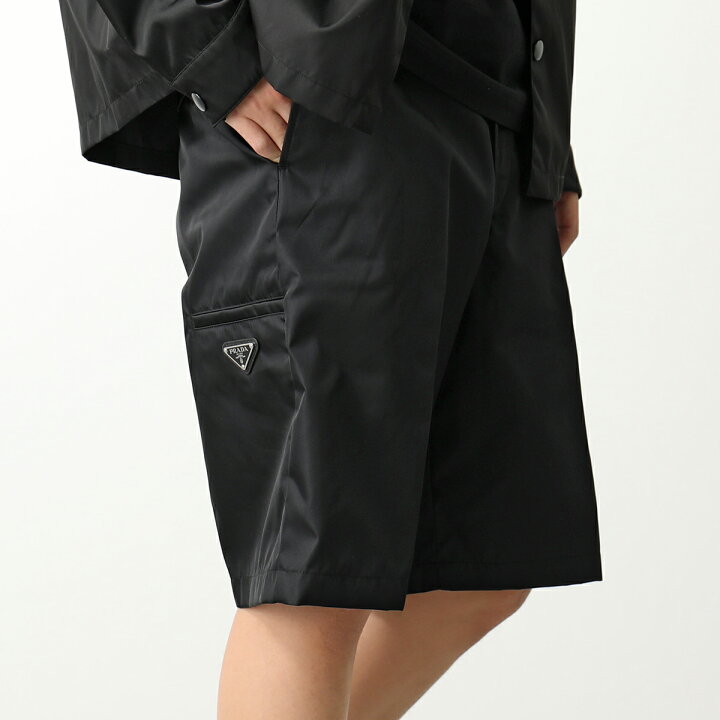 楽天市場】PRADA プラダ ハーフパンツ SPG32 1WQ8 メンズ Re-Nylon  