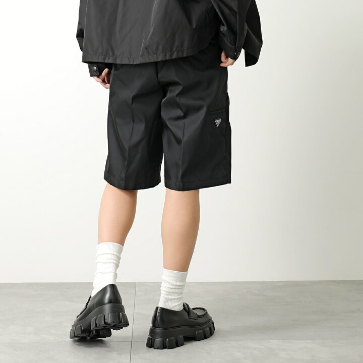 楽天市場】PRADA プラダ ハーフパンツ SPG32 1WQ8 メンズ Re-Nylon  