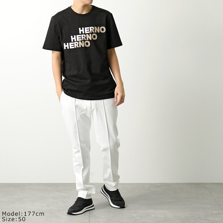 楽天市場】HERNO ヘルノ 半袖 Tシャツ COMPACT JERSEY JG000178U 52000 
