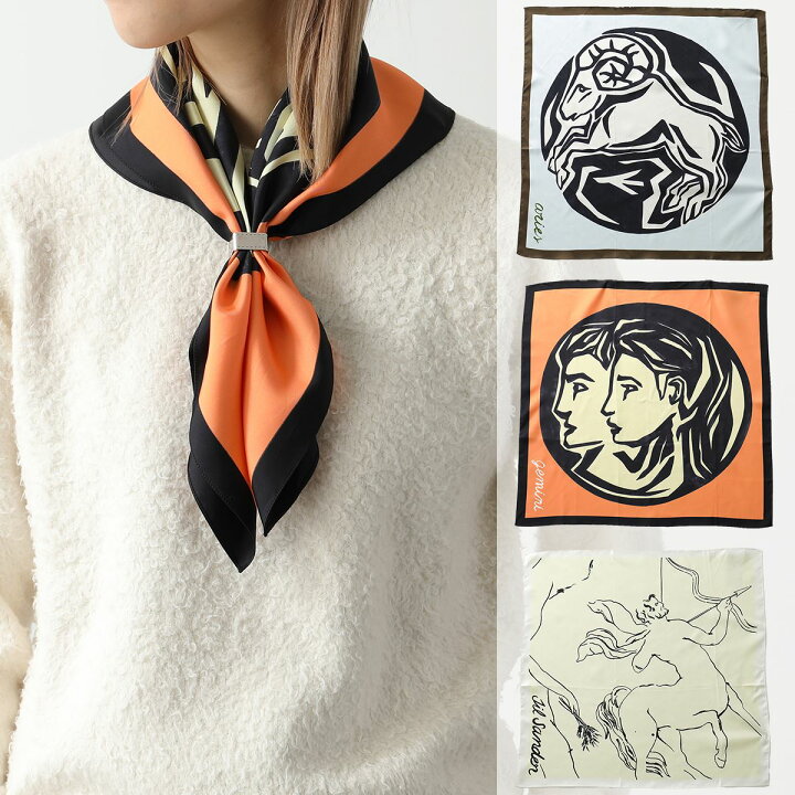 楽天市場】JIL SANDER ジルサンダー スカーフ FOULARD レディース 60  