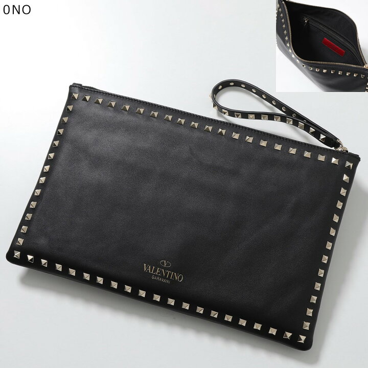 楽天市場】VALENTINO ヴァレンティノ クラッチバッグ Rockstud 