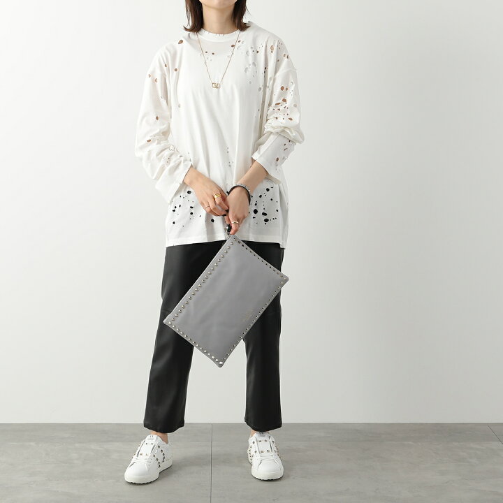 楽天市場】VALENTINO ヴァレンティノ クラッチバッグ Rockstud 