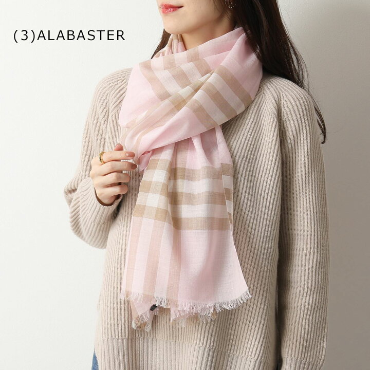 楽天市場】BURBERRY バーバリー ストール GIANT CHECK GAUZE 