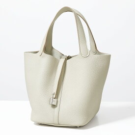 エルメス ピコタン Picotin Lock MM 22 ピコタンロック レディース トリヨンクレマンス レザー U刻印 カデナ付き SV 鞄 Beton