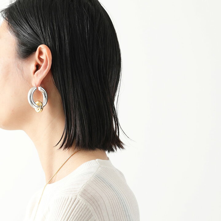 楽天市場】JIL SANDER ジルサンダー フープピアス EMBRACE EARRINGS  