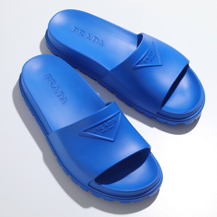 楽天市場】PRADA プラダ サンダル 2X3085 3LKV メンズ ラバー スライド 