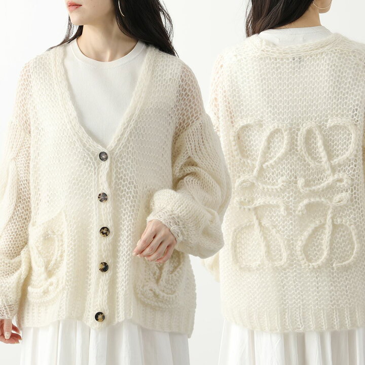 楽天市場】LOEWE ロエベ カーディガン ANAGRAM MOHAI S359Y16K33  