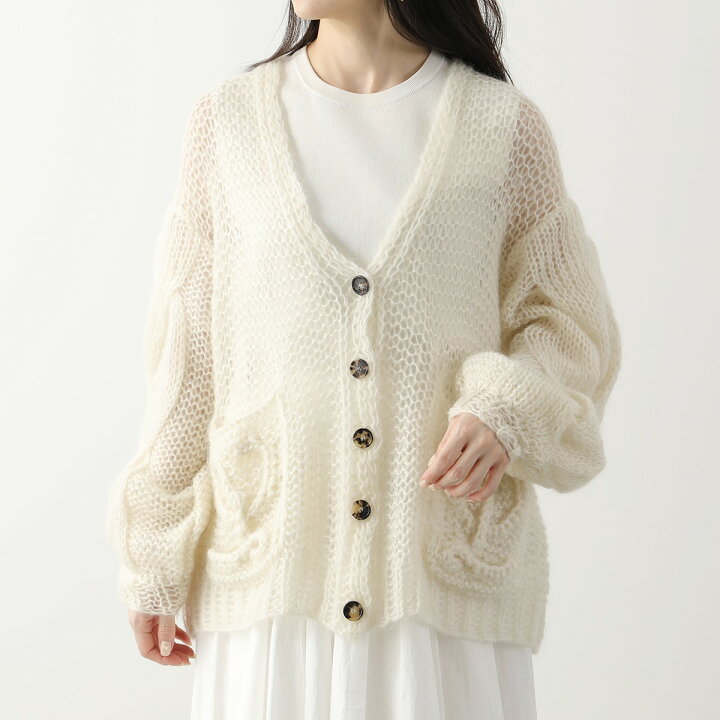 楽天市場】LOEWE ロエベ カーディガン ANAGRAM MOHAI S359Y16K33  