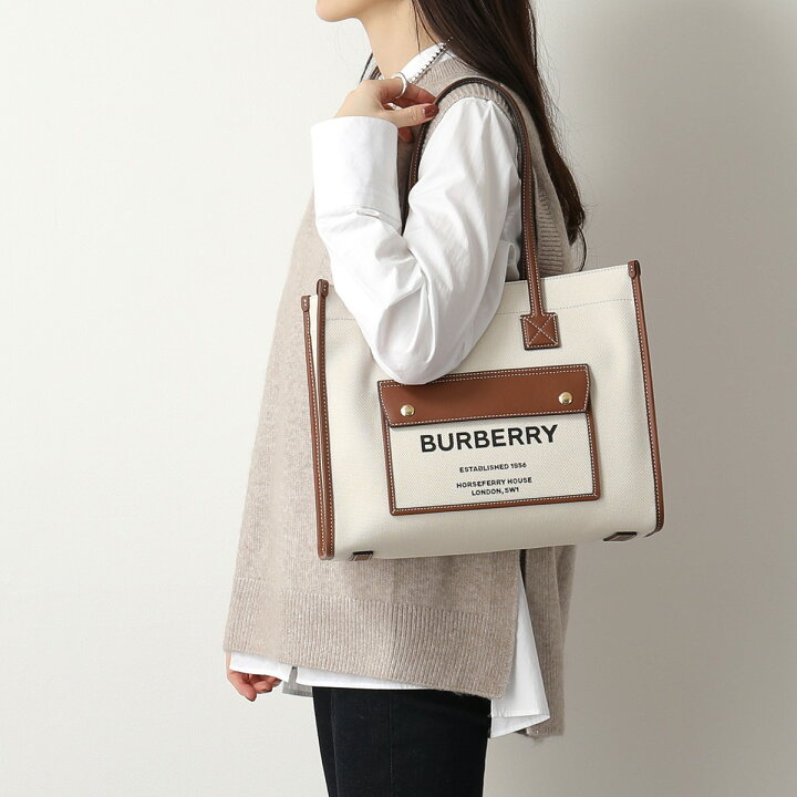 楽天市場】BURBERRY バーバリー トートバッグ SM FREYA TOTE フレヤ 
