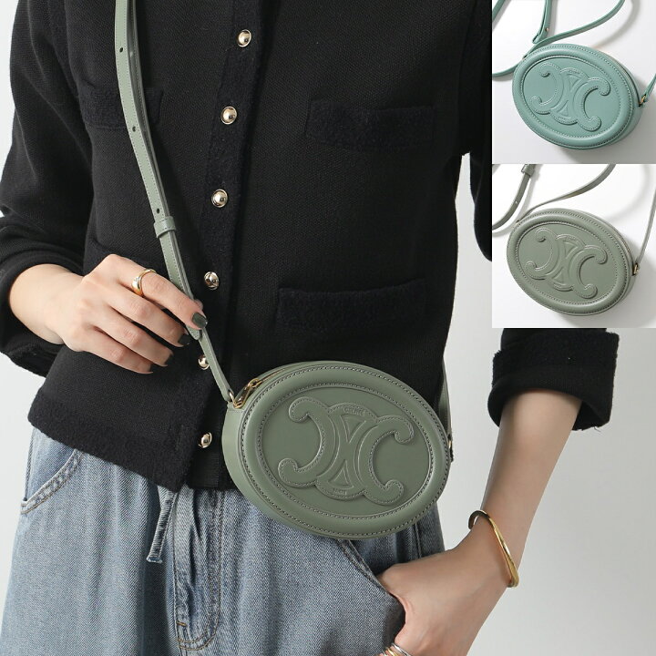 楽天市場】CELINE セリーヌ ショルダーバッグ Oval Purse オーバル 