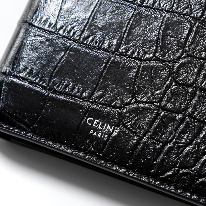 楽天市場】CELINE セリーヌ 二つ折り財布 10C873CUX.38SI メンズ 小銭  