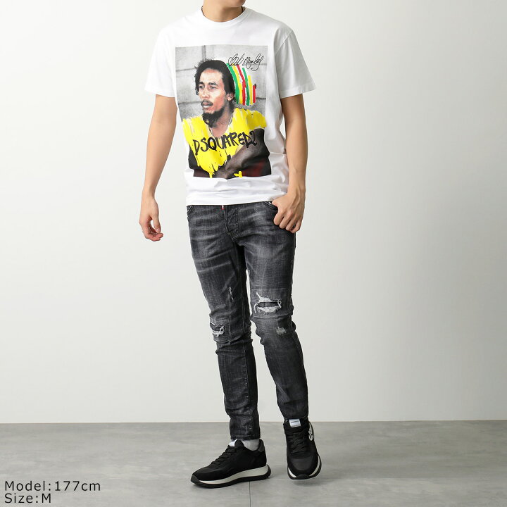 楽天市場】DSQUARED2 ディースクエアード 半袖Tシャツ BOB MARLEY ボブ 