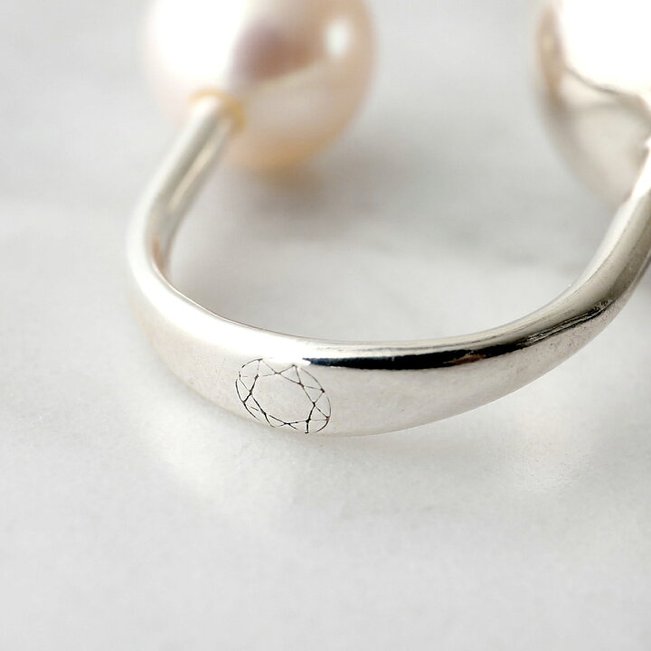Saskia Diez サスキアディッツ リング SLING RING NO2 スリング レディース オープンリング パール シルバー925 指輪 アクセサリー SILVER-PEARL インポートセレクトmusee