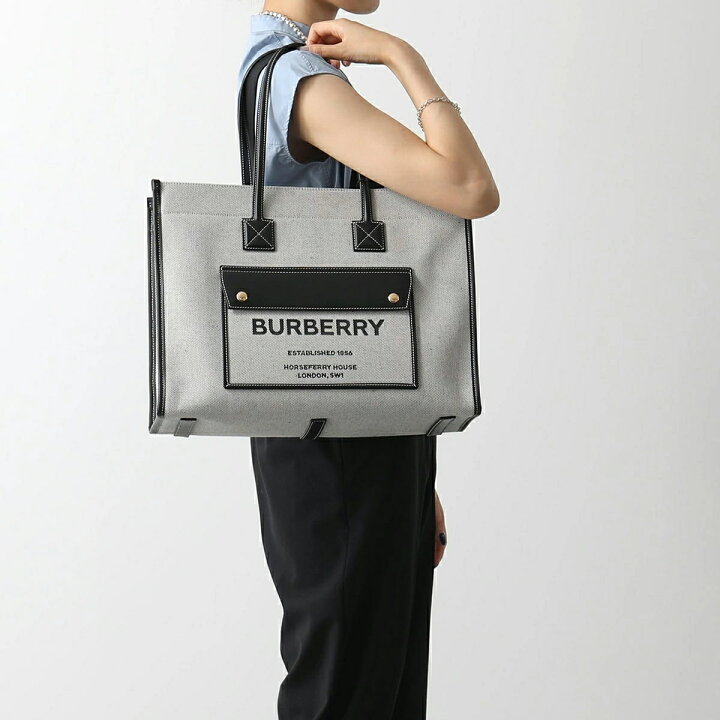 楽天市場】BURBERRY バーバリー トートバッグ FREYA TOTE 8044129 
