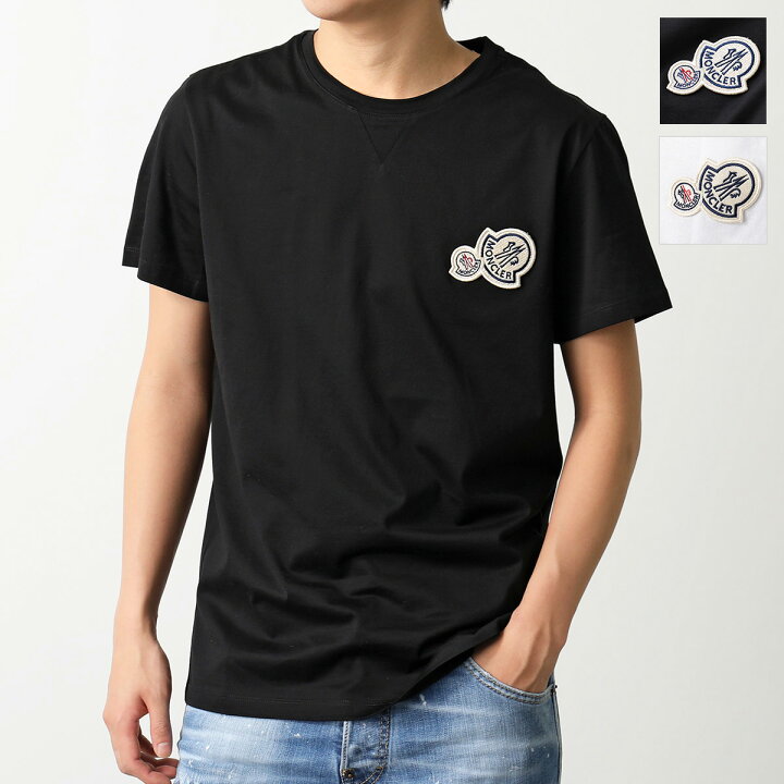 MONCLER ロゴパッチ 半袖 Tシャツ 黒 サイズ M 