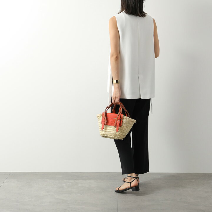 楽天市場】TODS トッズ ストロー&レザー ショッピング バッグ スモール 