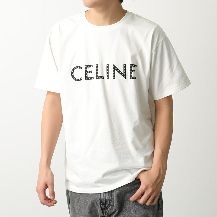 楽天市場】CELINE セリーヌ 半袖 Tシャツ 2X47F671Q.01OB メンズ ロゴ 