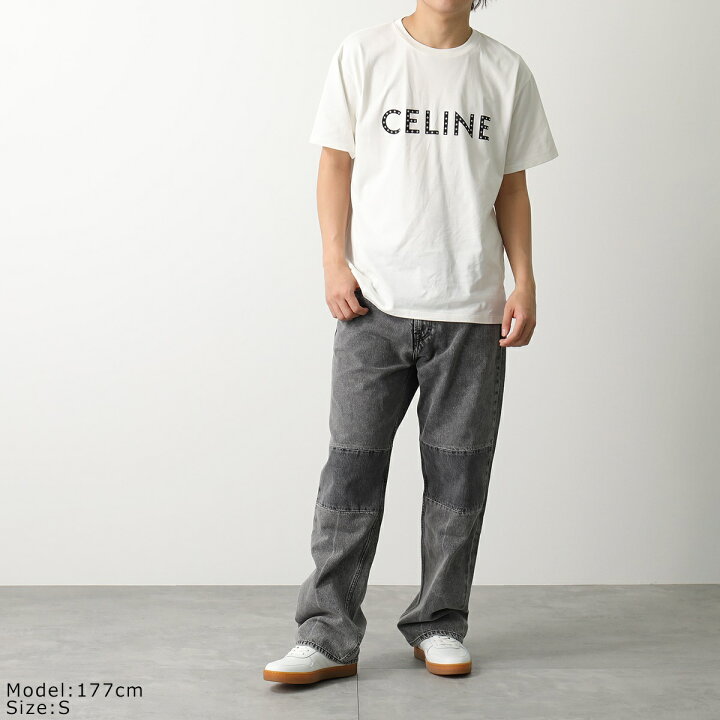 楽天市場】CELINE セリーヌ 半袖 Tシャツ 2X47F671Q.01OB メンズ ロゴ 
