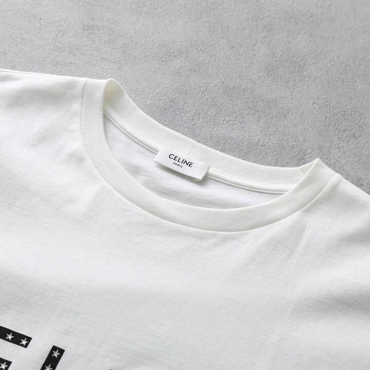 楽天市場】CELINE セリーヌ 半袖 Tシャツ 2X47F671Q.01OB メンズ ロゴ 
